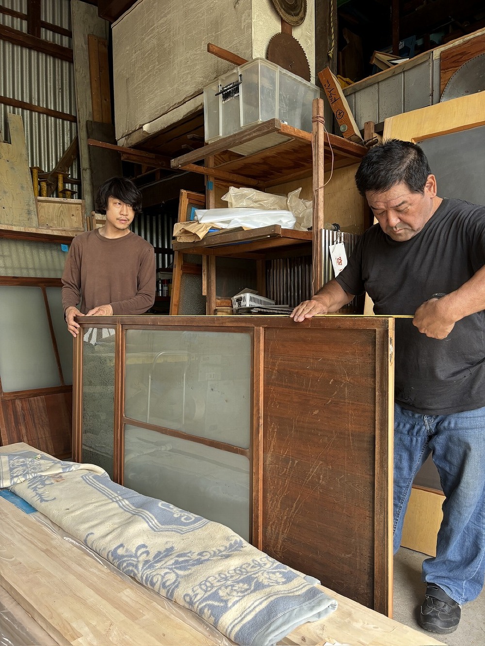 既設の建具寸法取り