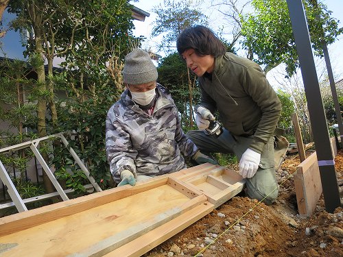 土間コンクリート打設　リノベーション　リフォーム