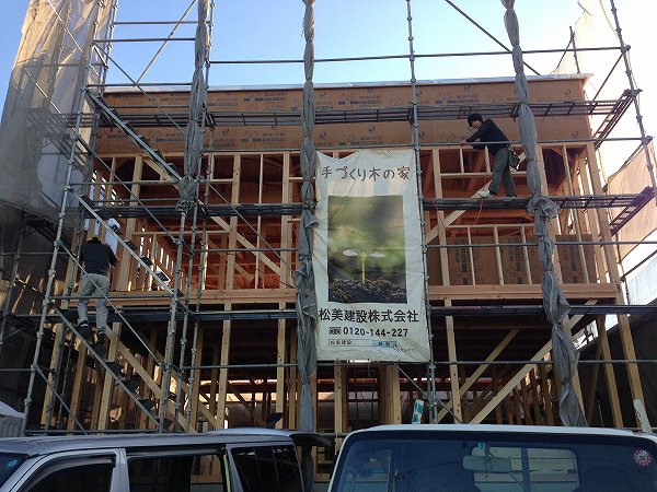 天白区内・N様邸新築工事現場にて、建舞が行われました。