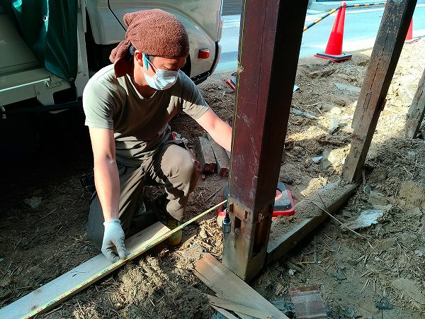 建ておこしを確認しています。豊田市の古民家再生