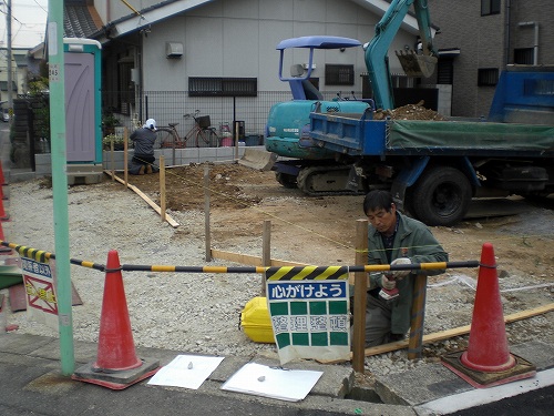 守山のムクの木の家・基礎工事が始まりました。新築注文住宅　