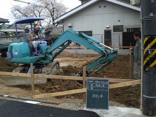 守山のムクの木の家・基礎工事が始まりました。新築注文住宅　