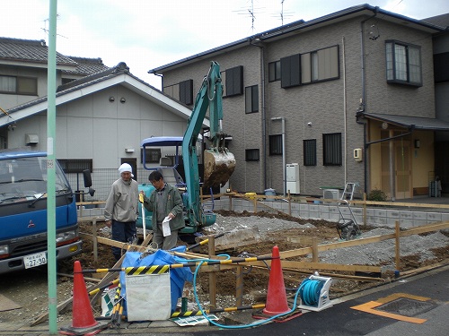 守山のムクの木の家・基礎工事が始まりました。新築注文住宅　